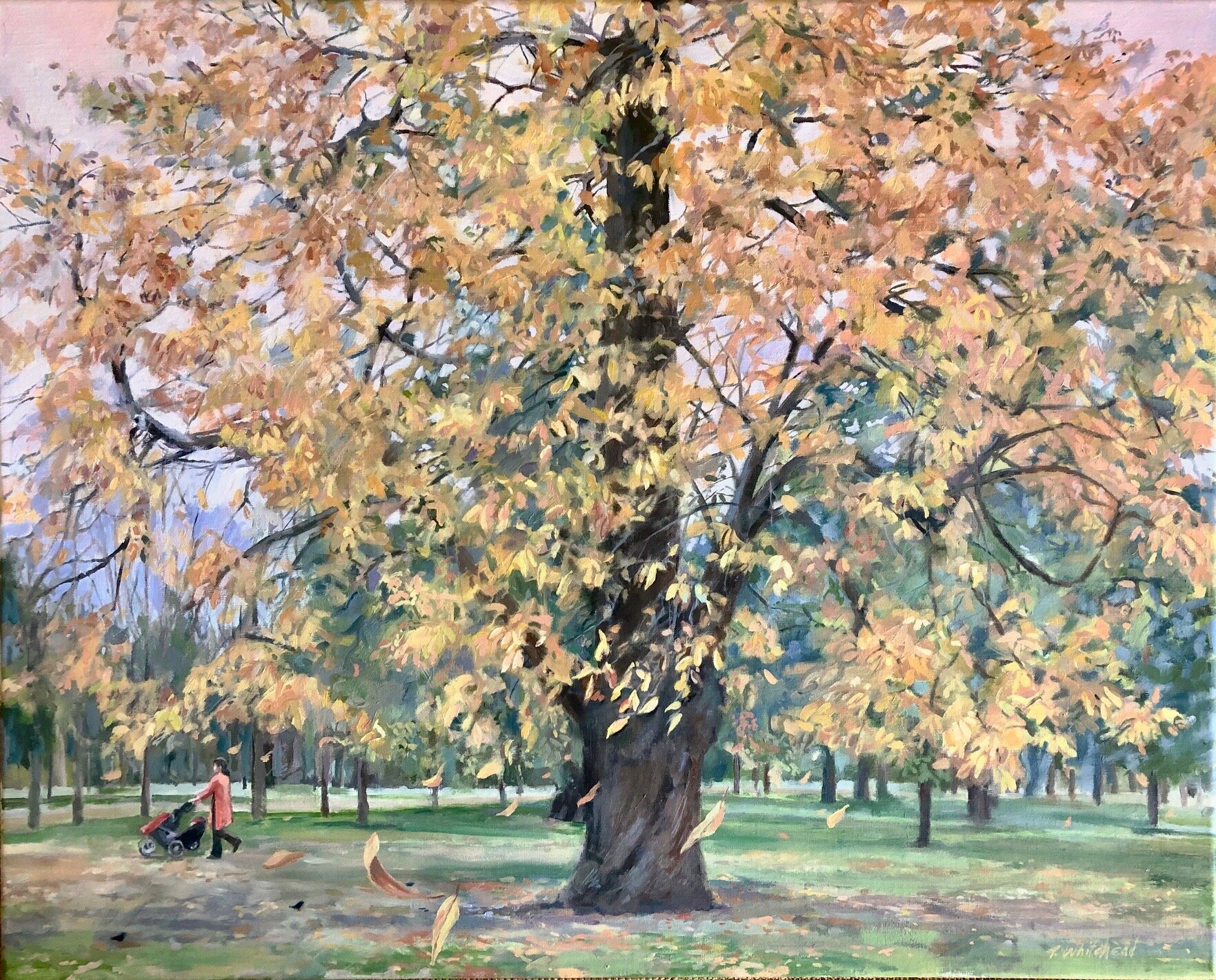 Season's End (Hyde Park), 30 x 24", oil  