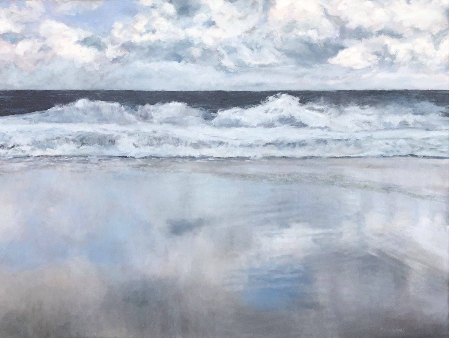 Water's Edge, 40 x 30", oil (sold)