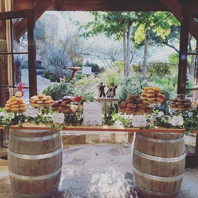 We love how Mercedes at Riven Rock Ranch styled our tiered cake stands!!