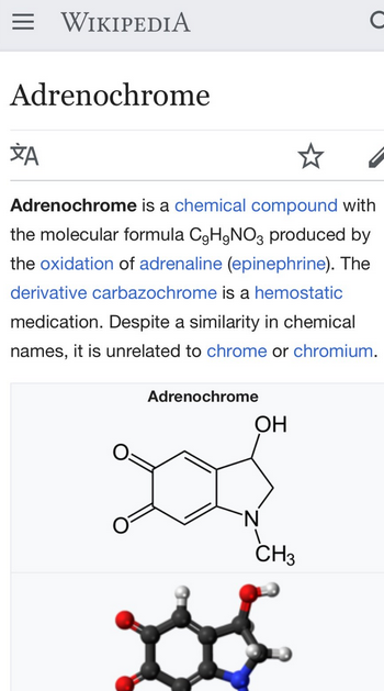 Which part is fake news? Adrenochrome is real. And elites value its use deeply.