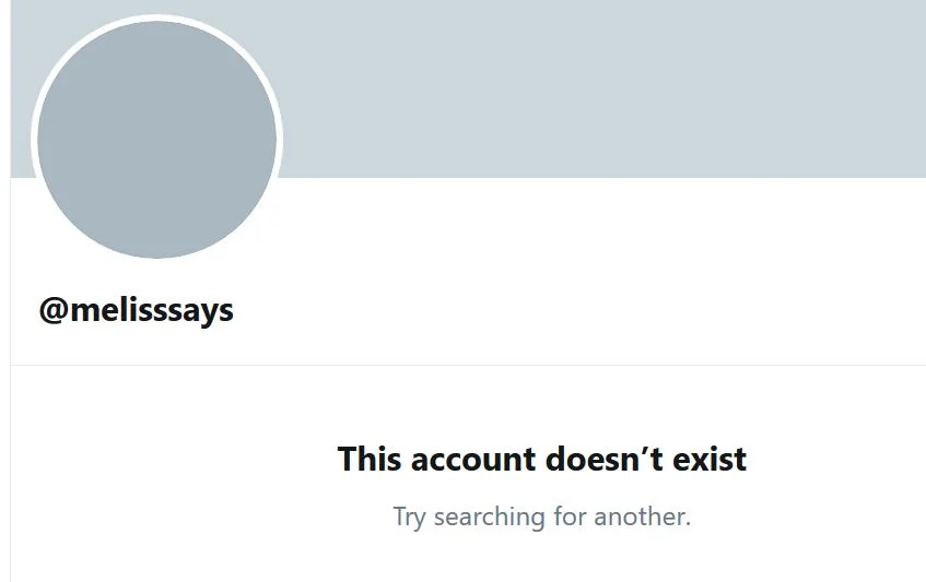 Rather than answering any of our supporters’ legitimate questions at the time, she wiped every tweet she’s ever made and deleted her account.