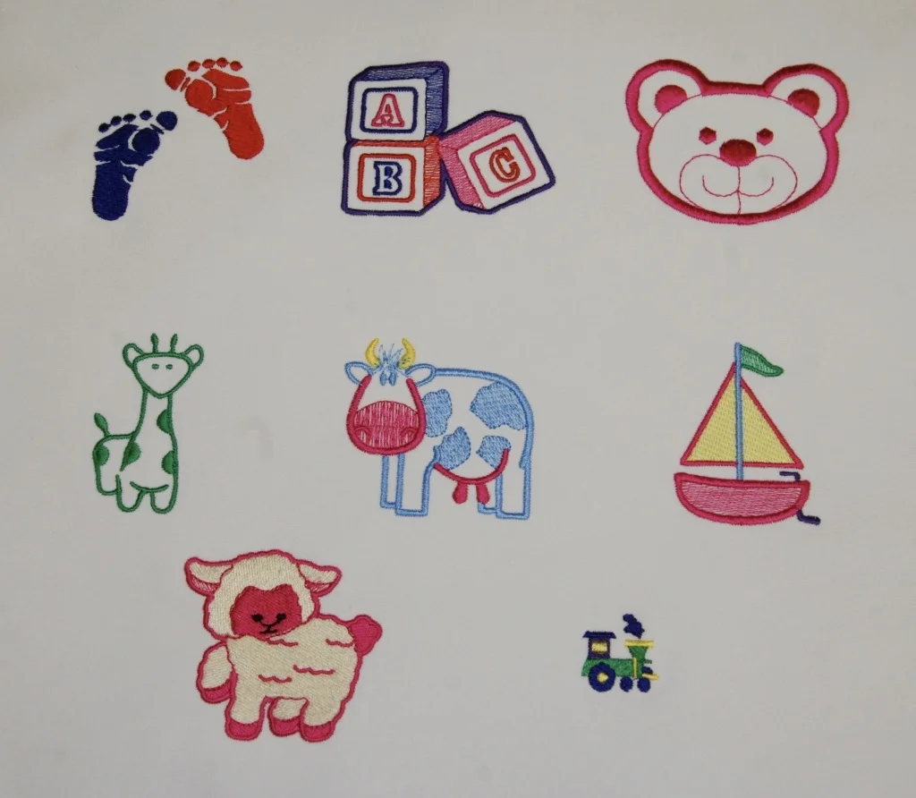 Embroidered Children's designs