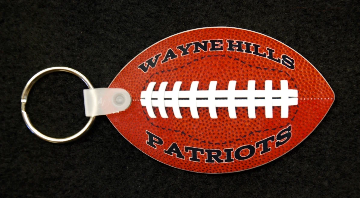 Wayne Hills Patriots Personalized Keychain