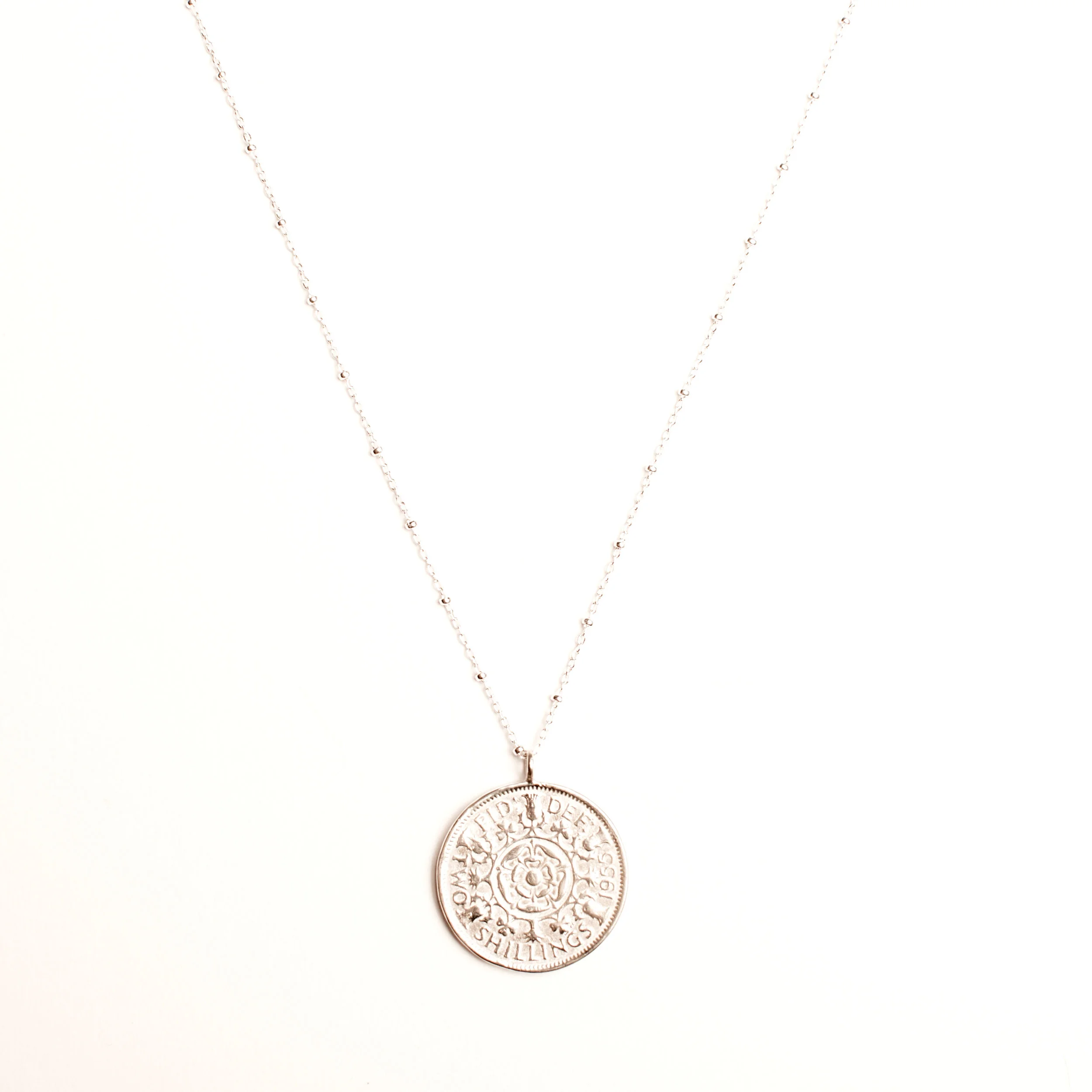 Shilling Pendant in Sterling Silver