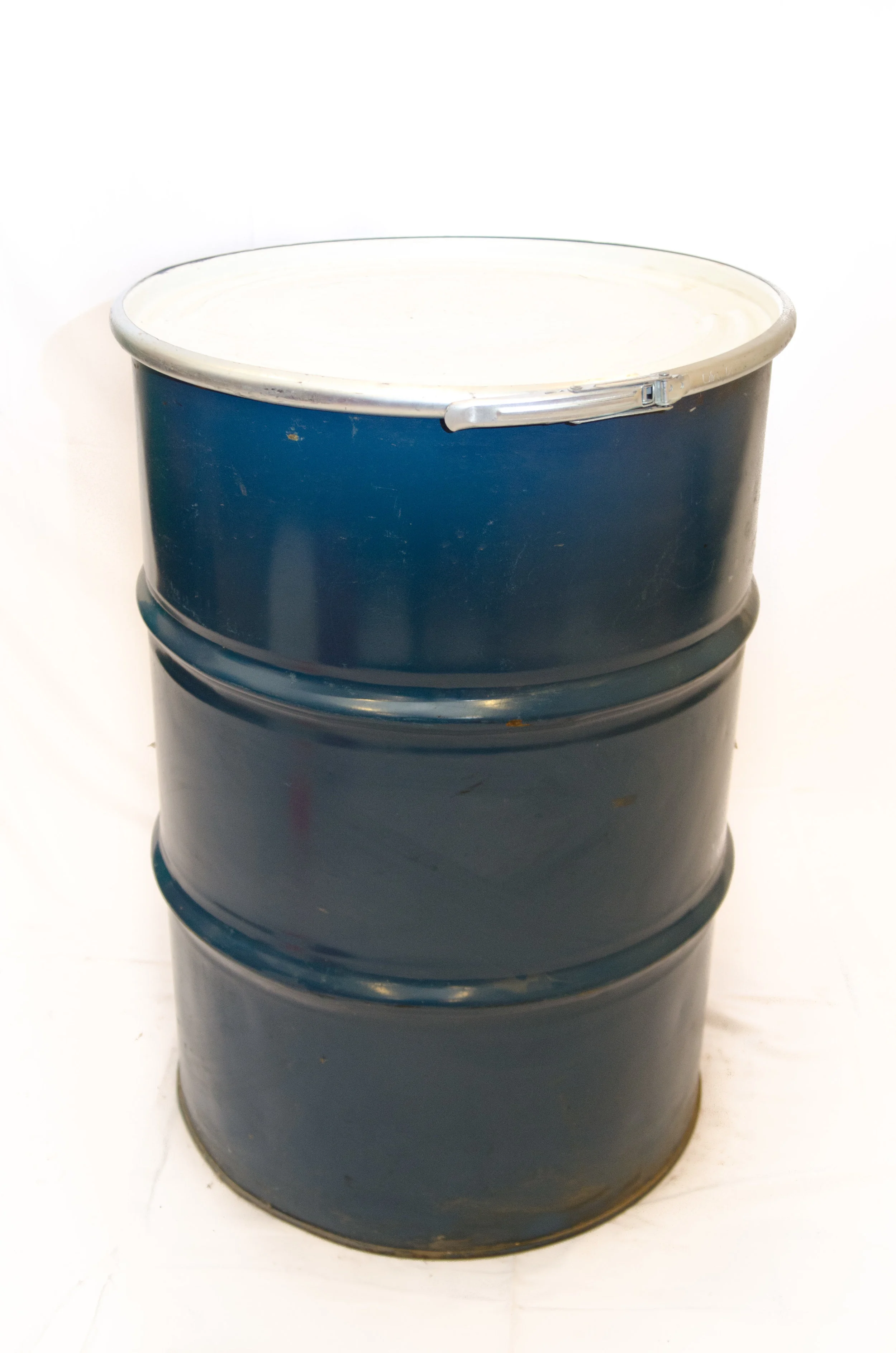 Item # 1013 - USED Berry Grade-55 Gal Open Top Steel with Ring and Lid