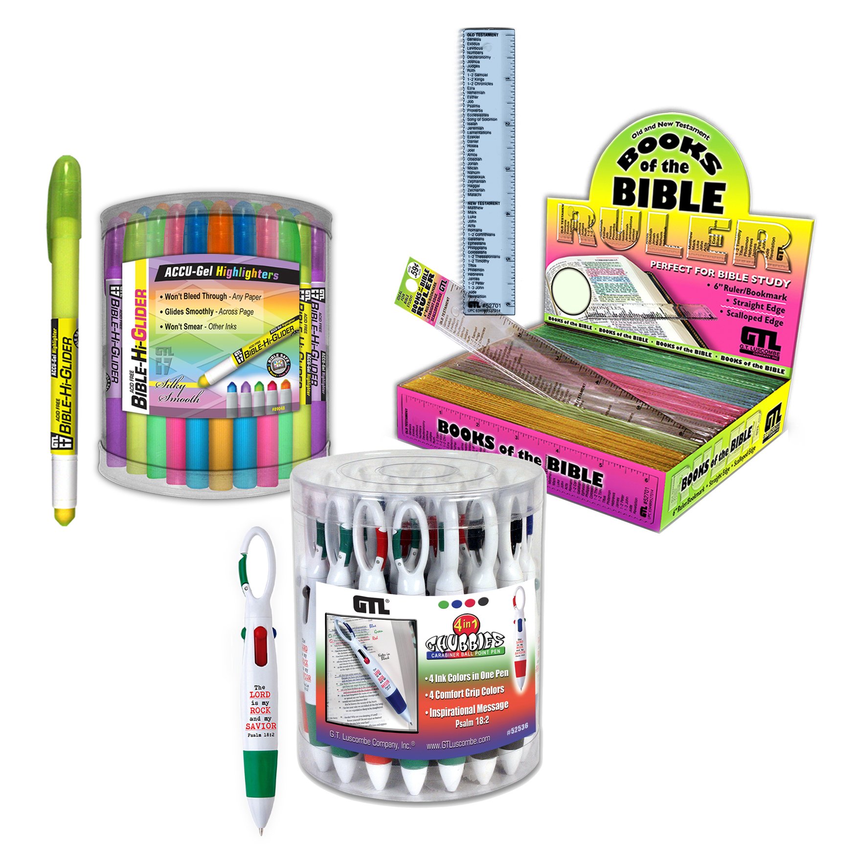Inductive Accu-Gel Bible Hi Glider Highlighter Kit (SKU 89710) with 10 – OA  Publishing
