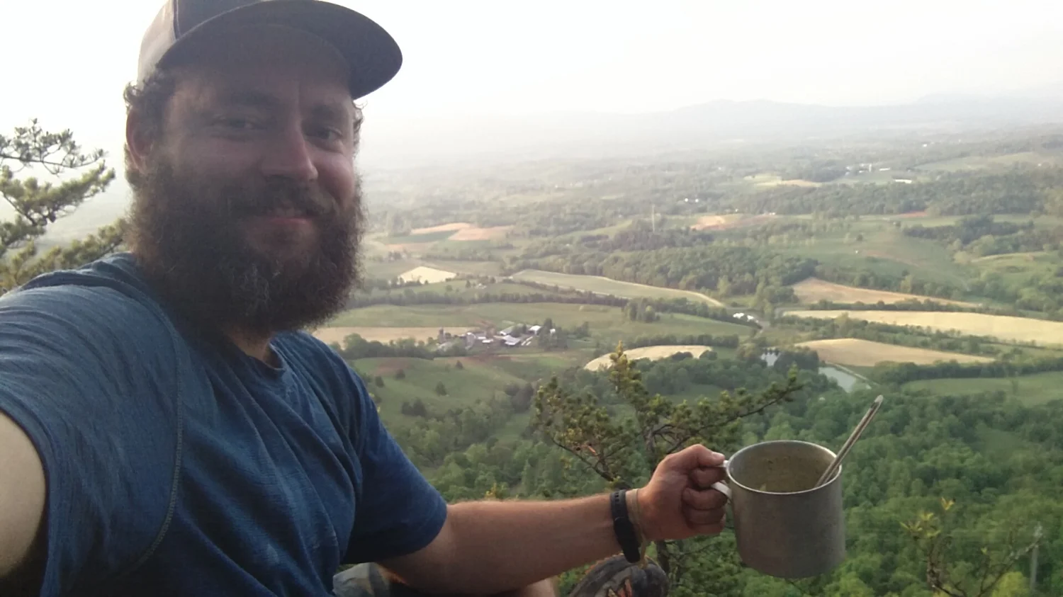 Cool overlook for dinner time.