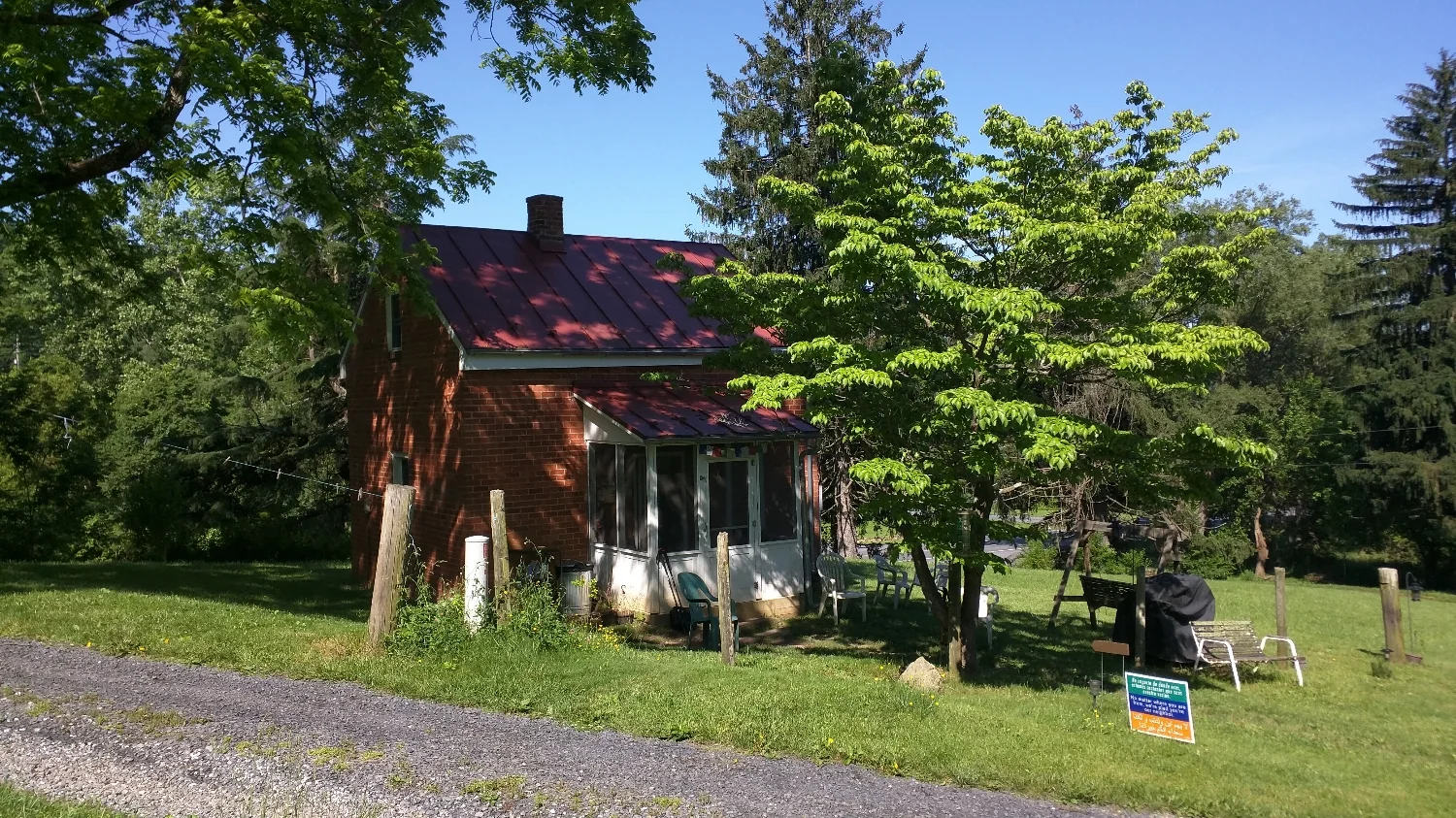 The renovated cabin where we stayed. This was formerly the slave quarters. 