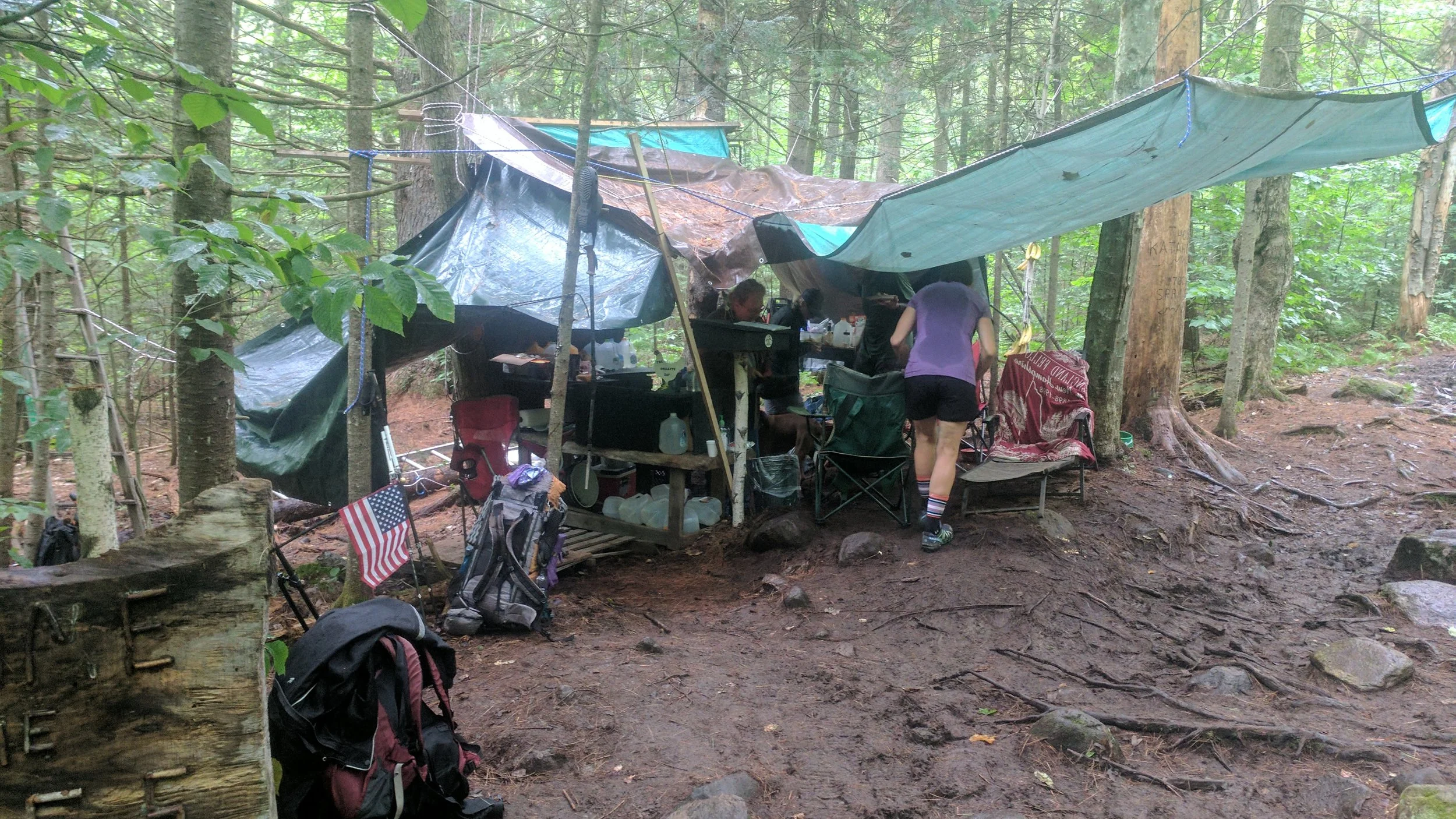 Carl's cook setup.