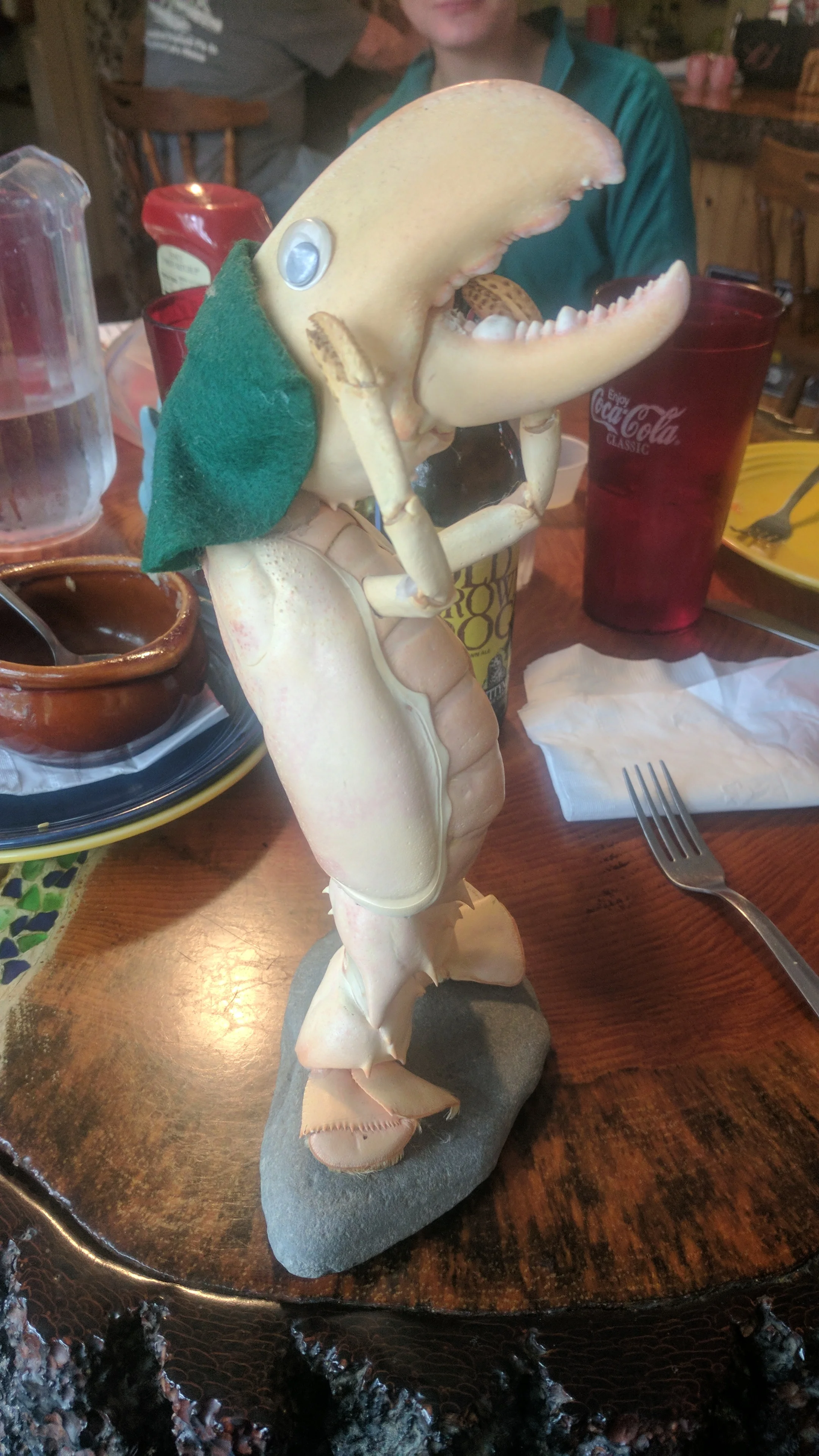 Made with real lobster shells.