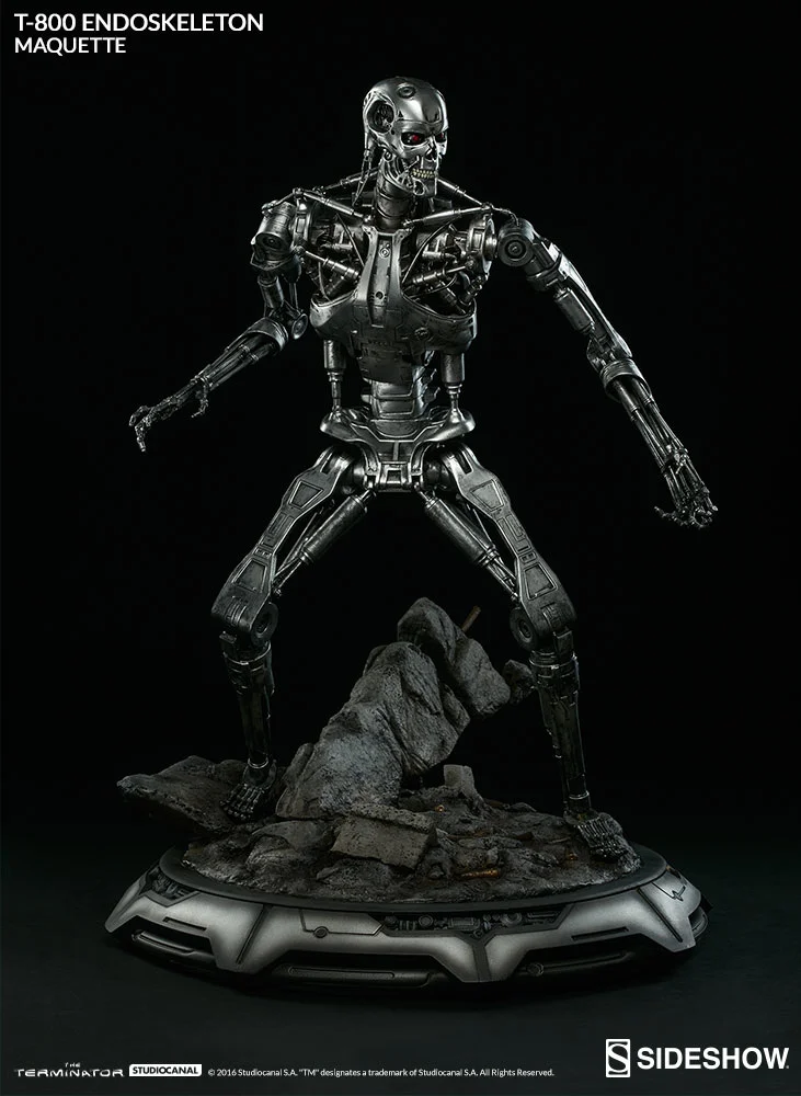 Terminator Part Human Part Machine Sideshow Terminator Q Scale Maquette — Bigshot Toyworks