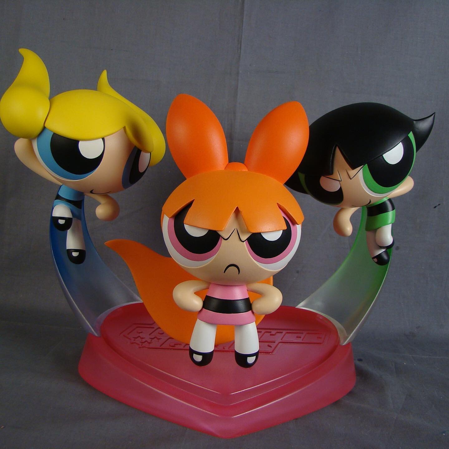 Some life sized #powwrpuffgirls figures we designed and sculpted for a line pitch a few years back. The project did not happen but these are still the best #ppg figures ever. @cmcccartoons @chrisbattleart #animation #powerpuff #sugarandspiceandeveryt