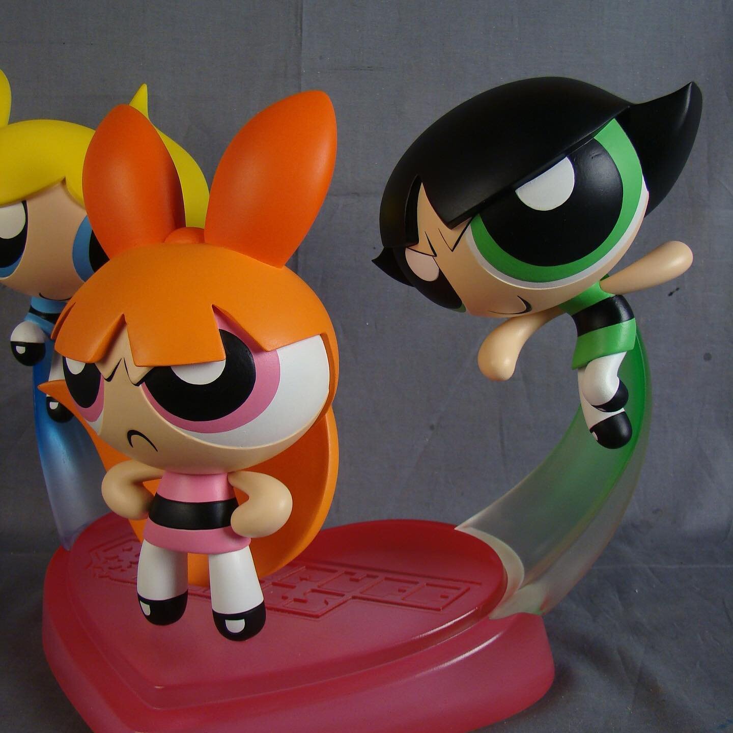 Some life sized #powwrpuffgirls figures we designed and sculpted for a line pitch a few years back. The project did not happen but these are still the best #ppg figures ever. @cmcccartoons @chrisbattleart #animation #powerpuff #sugarandspiceandeveryt