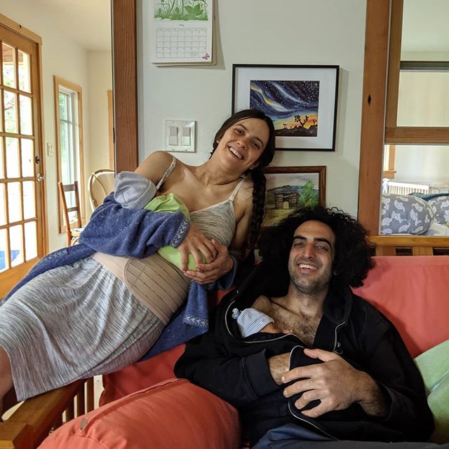 Moon babies have landed at Moon Gazer Farm! Last Friday, May 10th, we became a family of four. Sandra naturally birthed two beautiful baby boys, Leo and David. It really took a village. We are grateful to the amazing team at Ukiah Valley Medical Cent