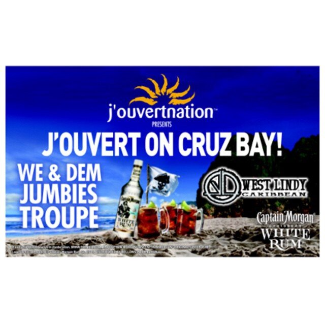READY?... SET... FETE!

Register to be part of the all inclusive, all day.... from sun up til rum done J'ouvertnation Experience! Cruz Bay will be Booze Bay thanks to our sponsors! Our block party goes from J'ouvert, through the Parade and until Fire