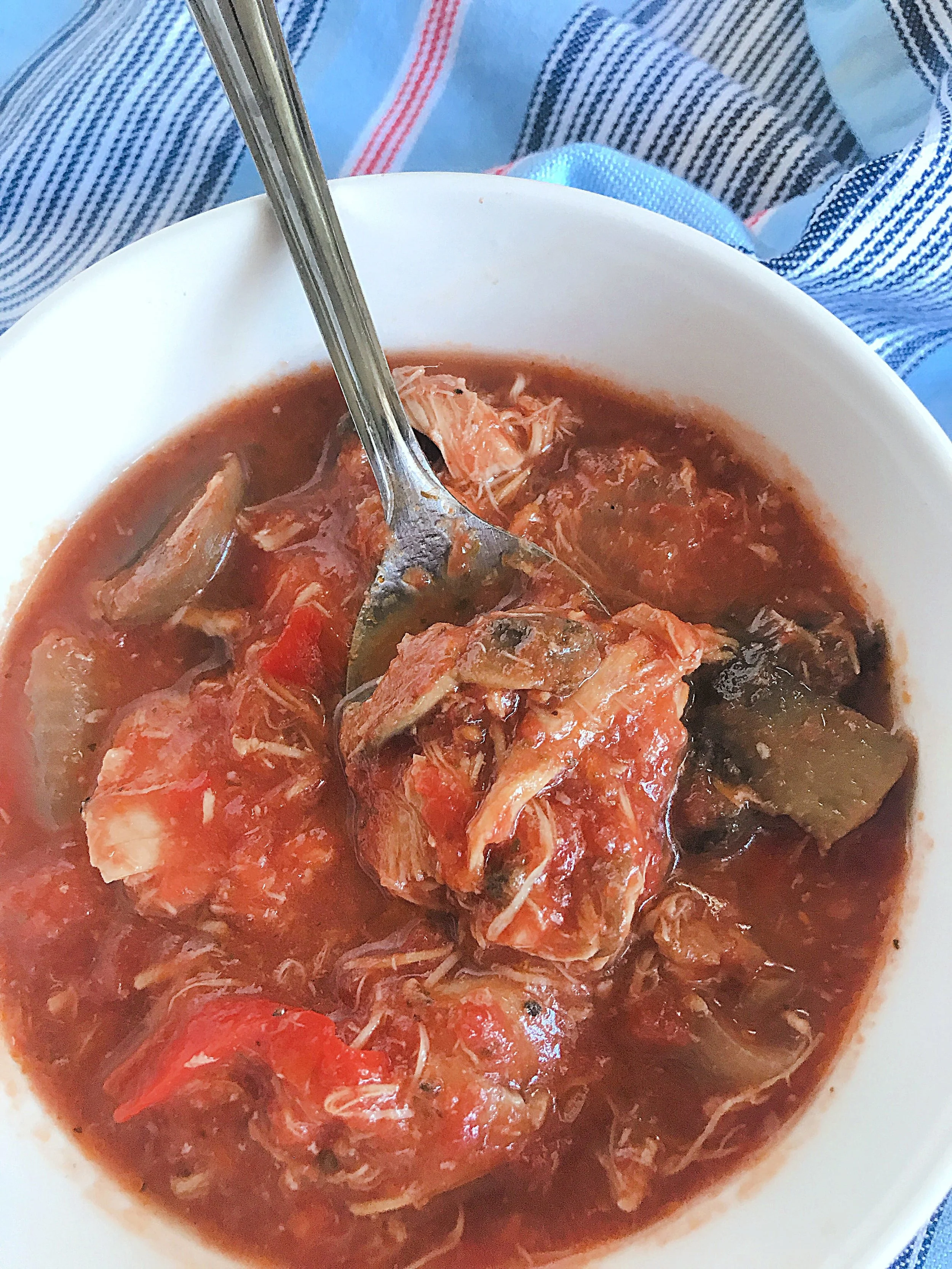Keto Crockpot Chicken Cacciatore Stew