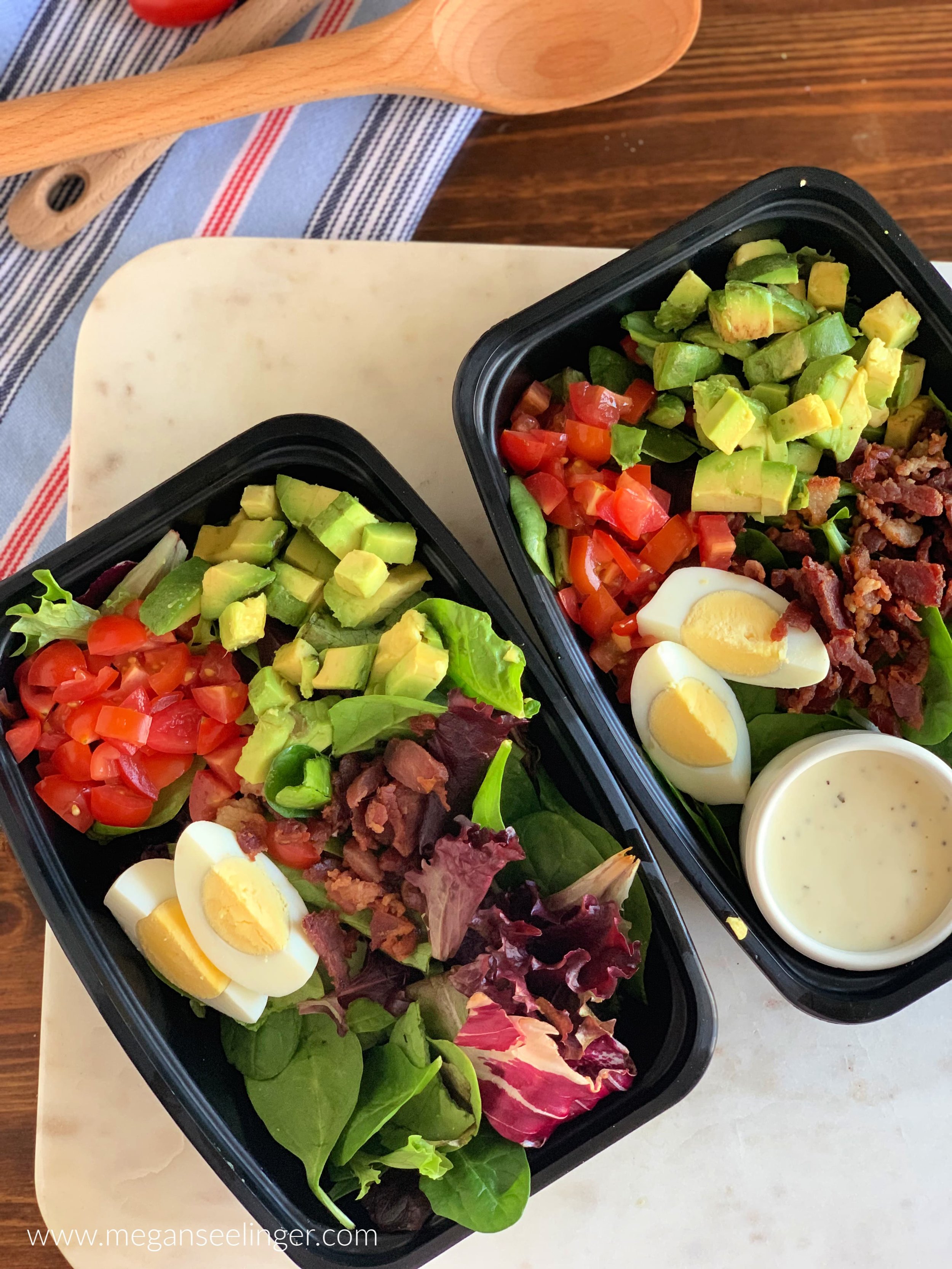 Keto Cobb Salad Recipe - Easy Low Carb Lunch Idea — Megan Seelinger ...