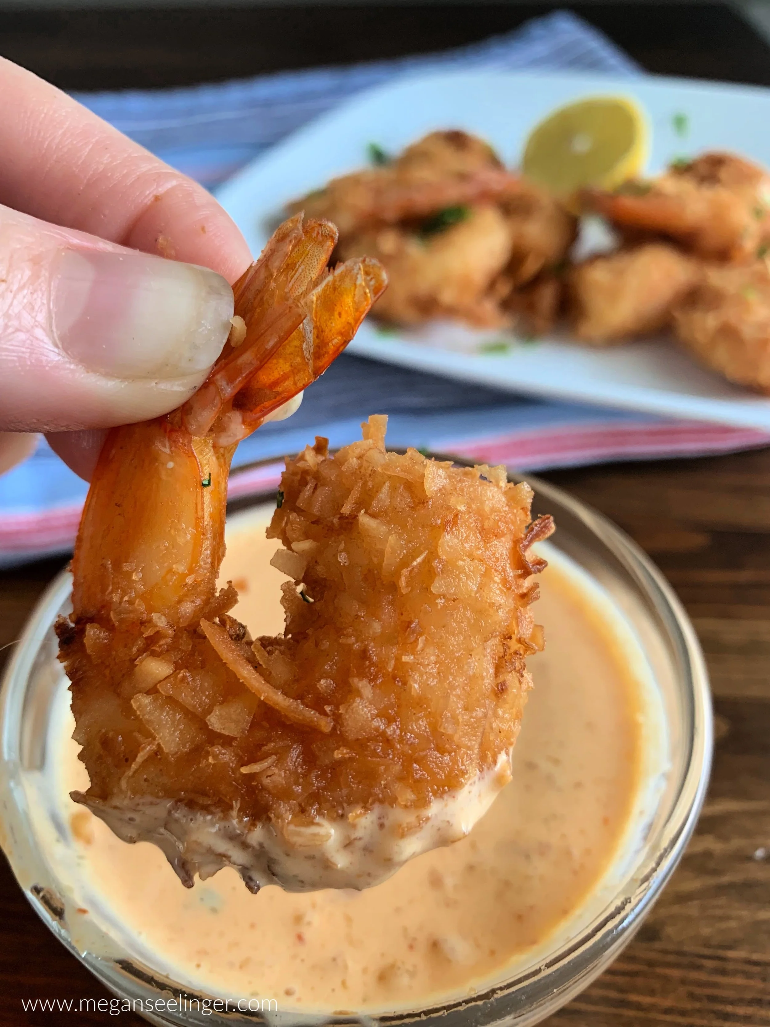 Easy Keto Fried Coconut Shrimp Pan Fried or Air Fryer Shrimp — Megan