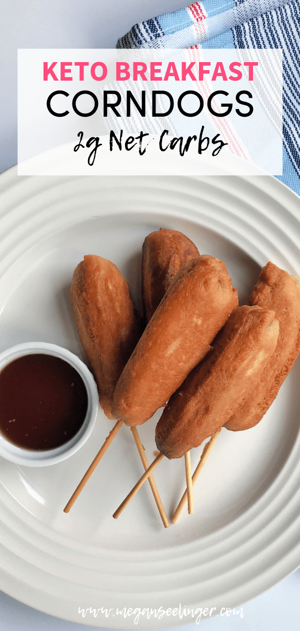 Keto breakfast corndogs