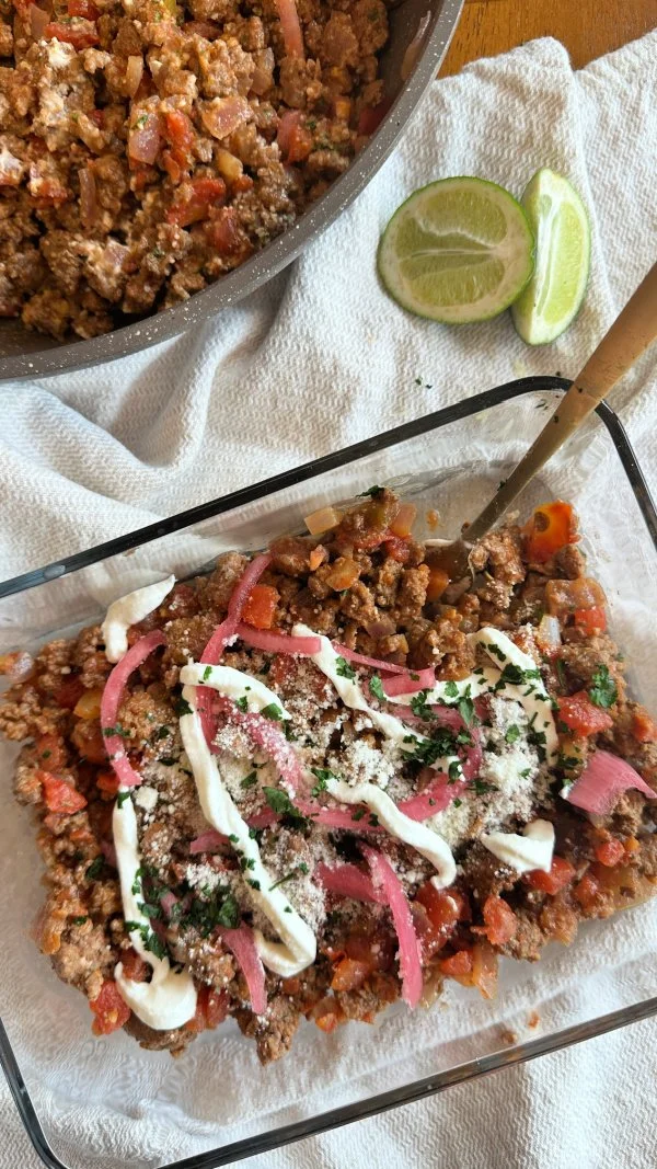 High Protein Low Carb Taco Bowls (Easy 20 Minute Ground Beef Recipe)