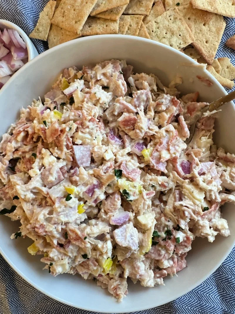 Italian Grinder Chicken Salad (High Protein Low Carb Lunch)