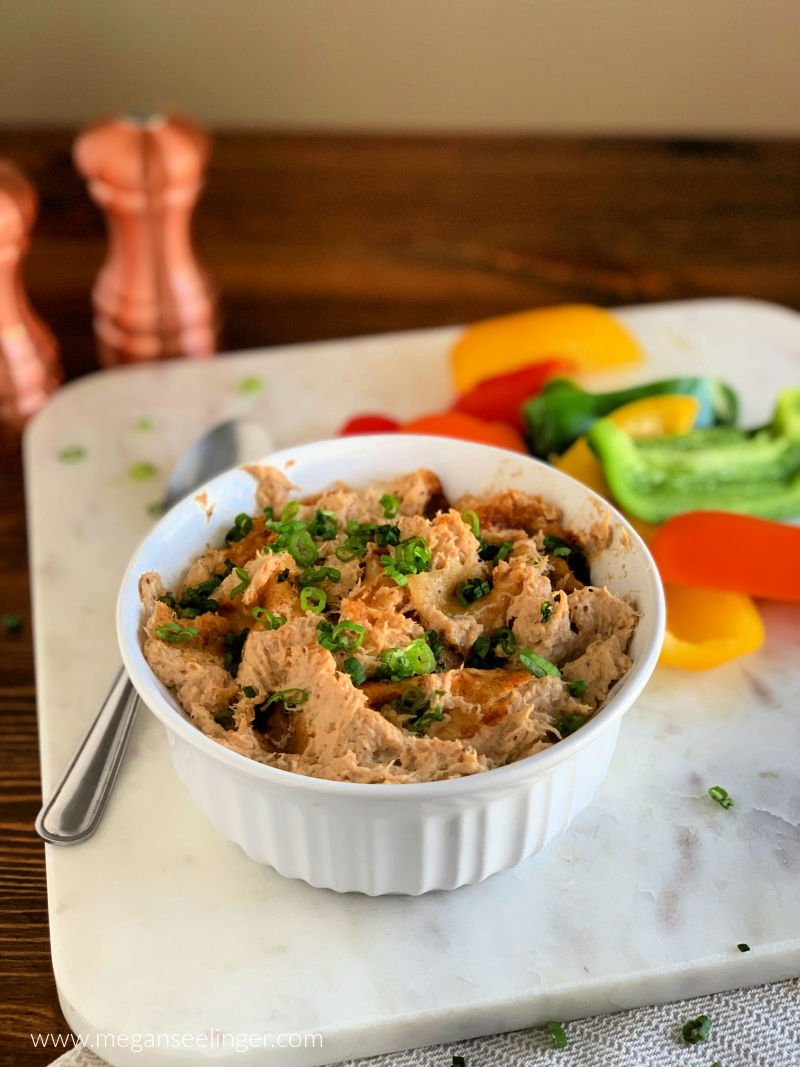 Baked Crab Dip Served with Bell Peppers | The Best Low Carb Appetizer 