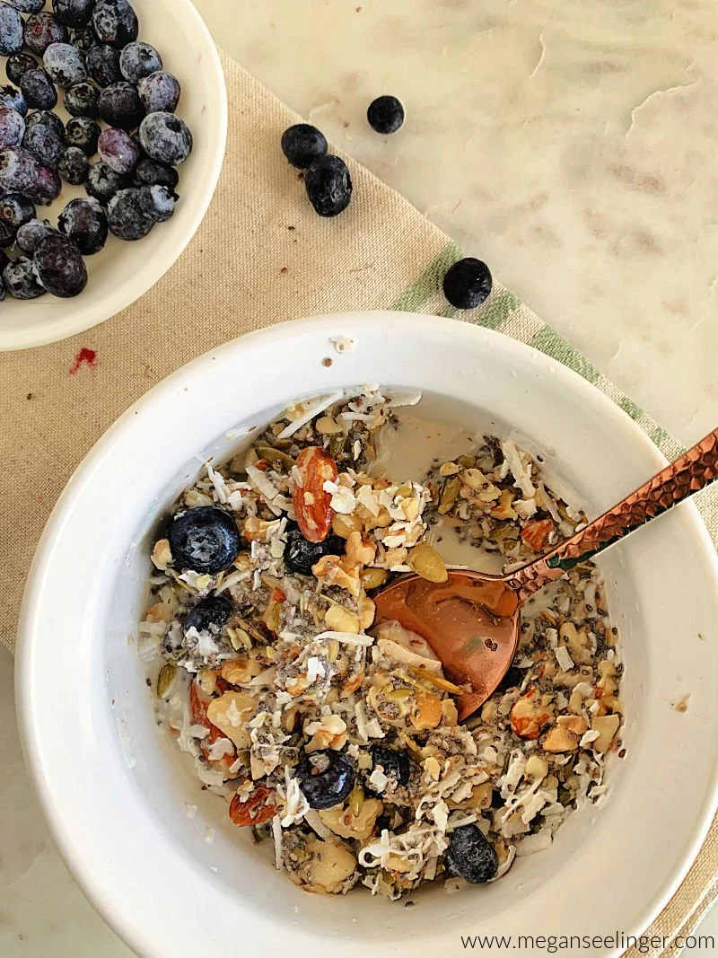 Homemade Low Carb Breakfast Cereal Recipe (Make Ahead, No Sugar, 4.9g Carbs)