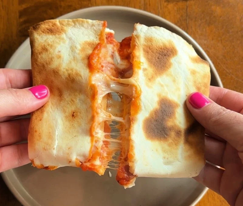 Low Carb Pizza Hot Pocket — Made in the Toaster in 5 Minutes