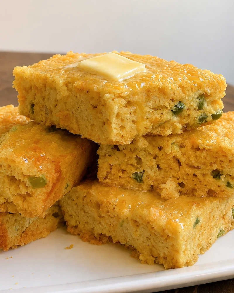 Jalapeño Cheddar Almond Flour Cornbread — Low Carb, Gluten Free, 4.1g Net Carbs