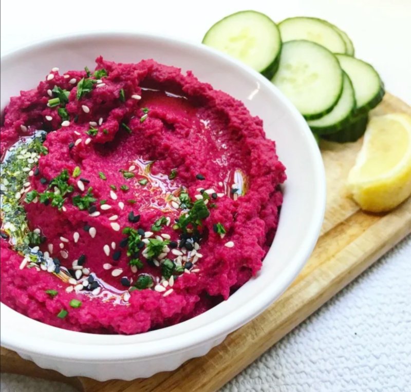 This roasted beet hummus is creamy, healthy, and perfect for summer snacking or entertaining. An easy homemade hummus recipe with chickpeas and tahini.