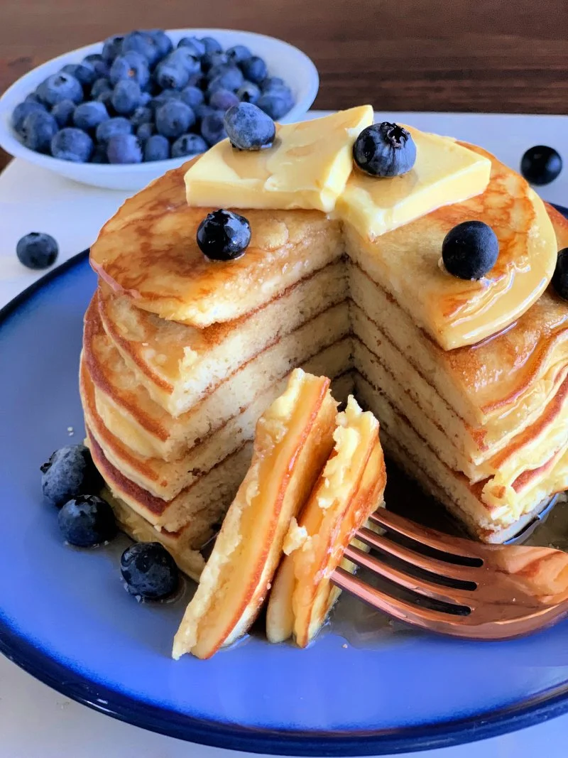 Fluffy Coconut Flour Pancakes (Keto, Low Carb & Gluten Free)