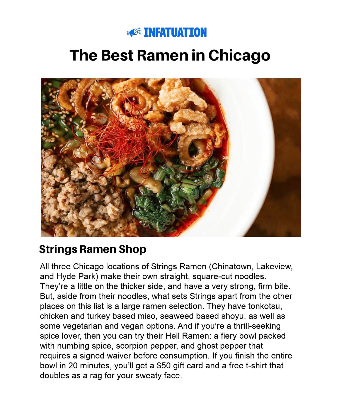 Bundle up Chicago and come get some ramen! 
🍜🍜🍜🍜
Thanks for the love @infatuation_chi 
❤️❤️❤️
.
.
.
.
.
#stringsramen #ramen #noodles #dinner #chicagofood #chicagofoodie #forkfeed #yougottaeatthis #checkpleasepics #eaterchicago #infatuationchi #e