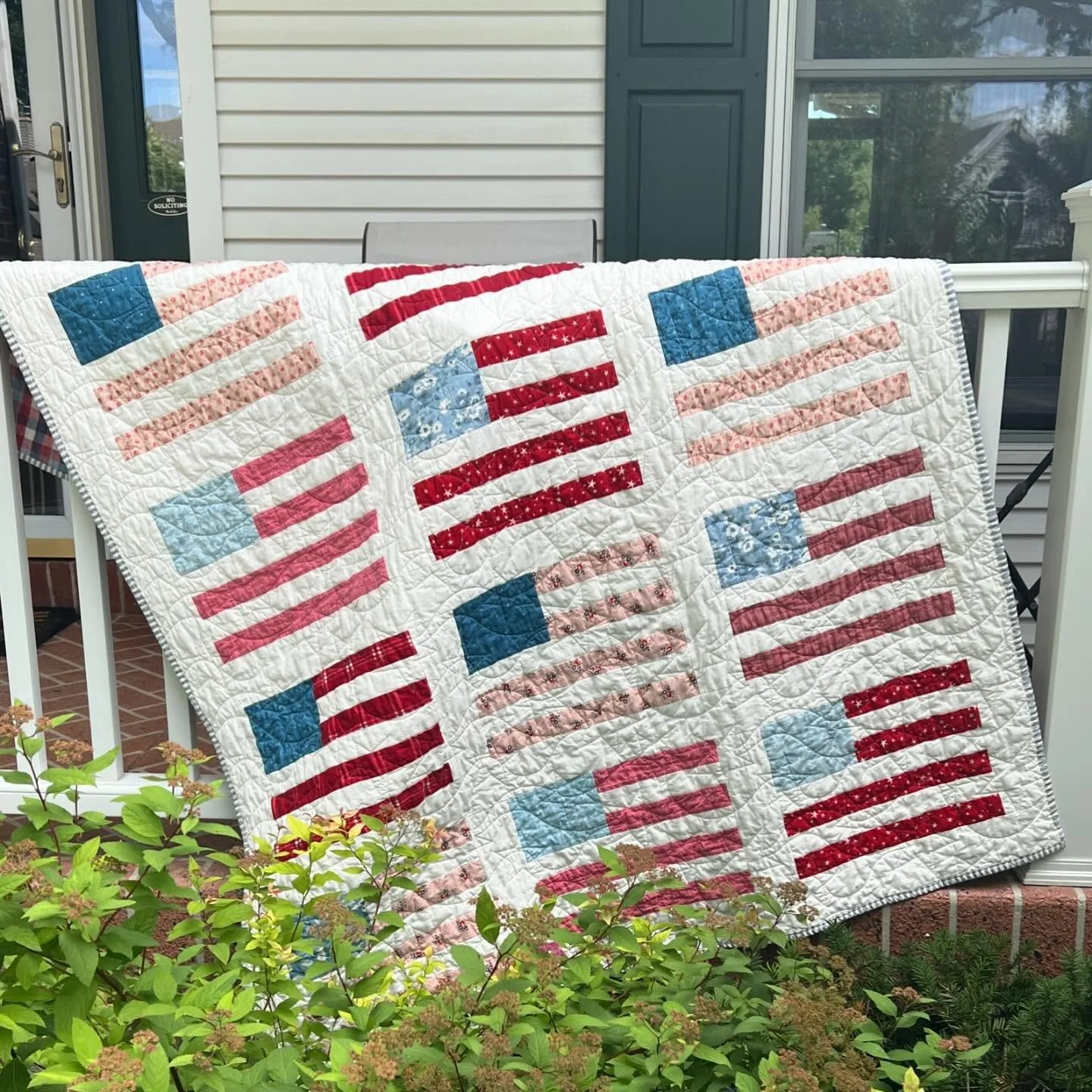 Been a busy summer, full of fun things and family time so I haven’t been crafting as much, but family time is always my favorite time of all!
I’m pulling out my flag quilt again for the Olympics! I love watching them. Do you watch the O