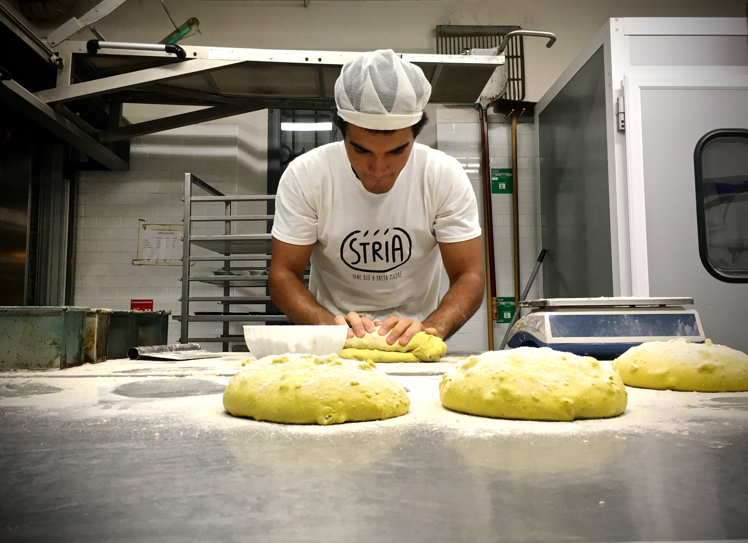 Youssef baking turmeric bread