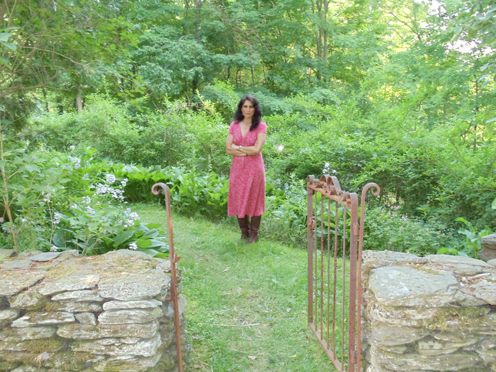 The Edna Project’s Liz Queler is pictured at Steepletop, the Austerlitz, N.Y., home of Edna St. Vincent Millay.