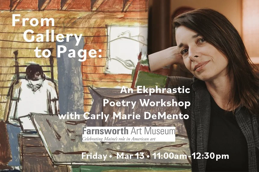 From Gallery to Page: An Ekphrastic Poetry Workshop with Carly Marie DeMento