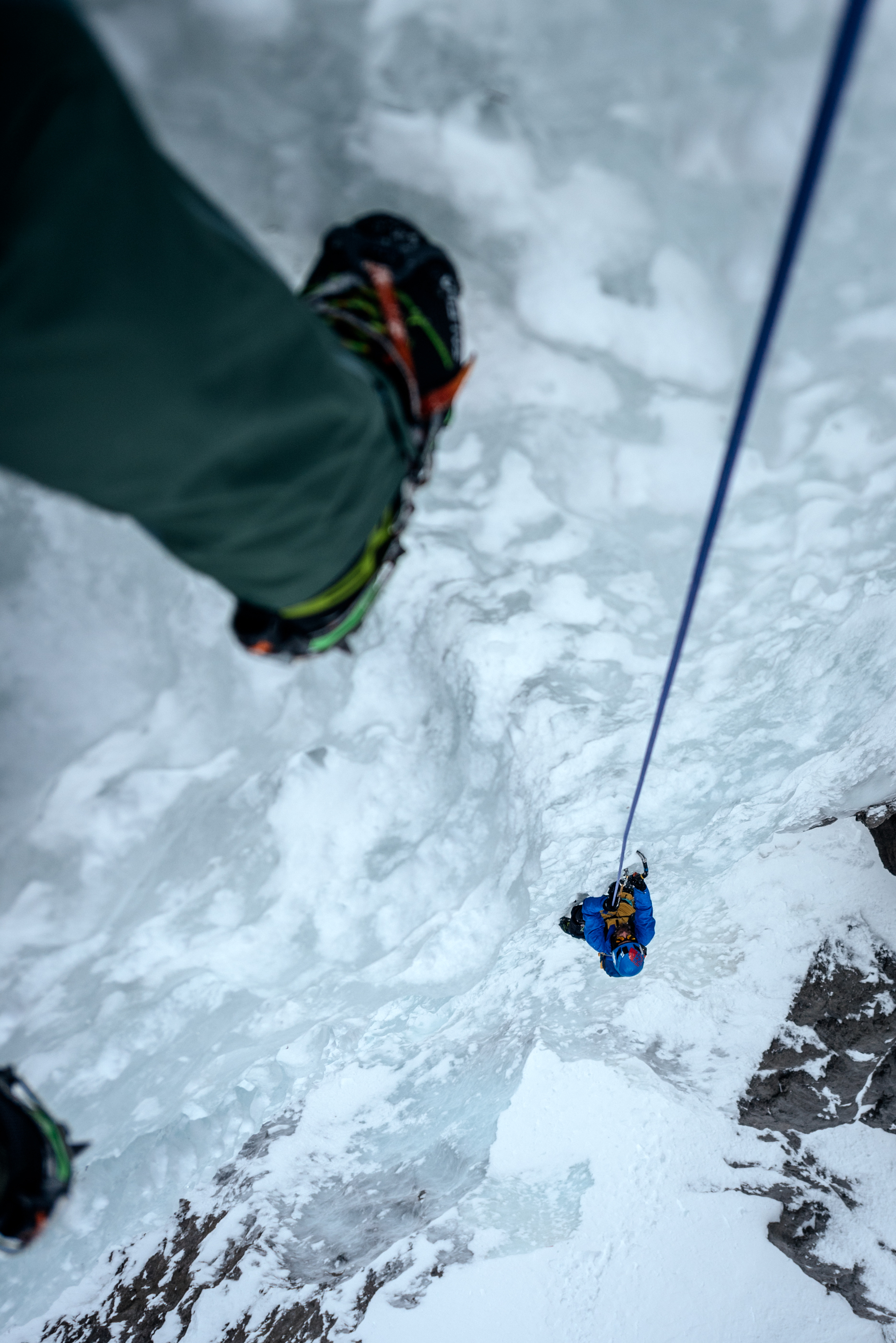 Chris catches a bird's eye view of Christian on Pitch 3.