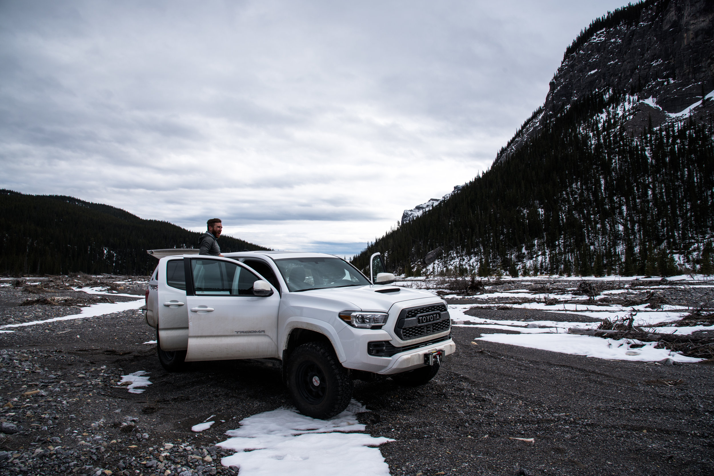 Paul's lifted Tacoma was prepared to handle anything that Ghost Canyon threw at it.