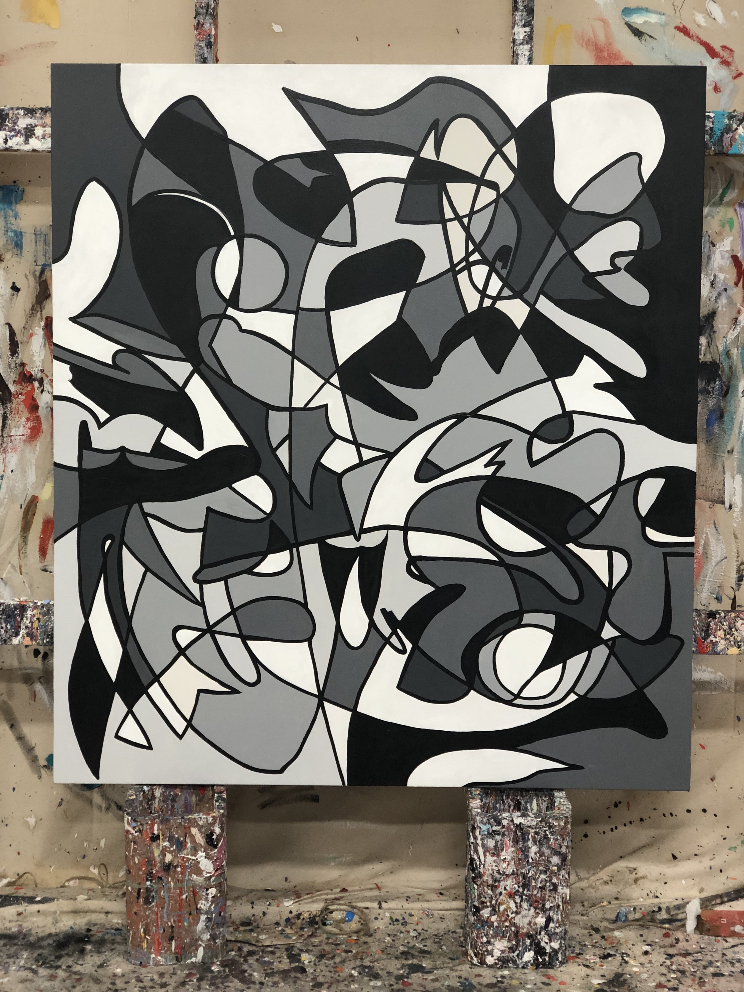 Acrylic on canvas 57” x 51” 