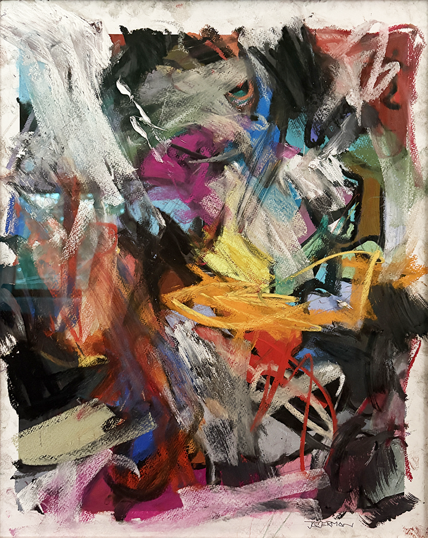   A hybrid giclee print / pastel drawing  