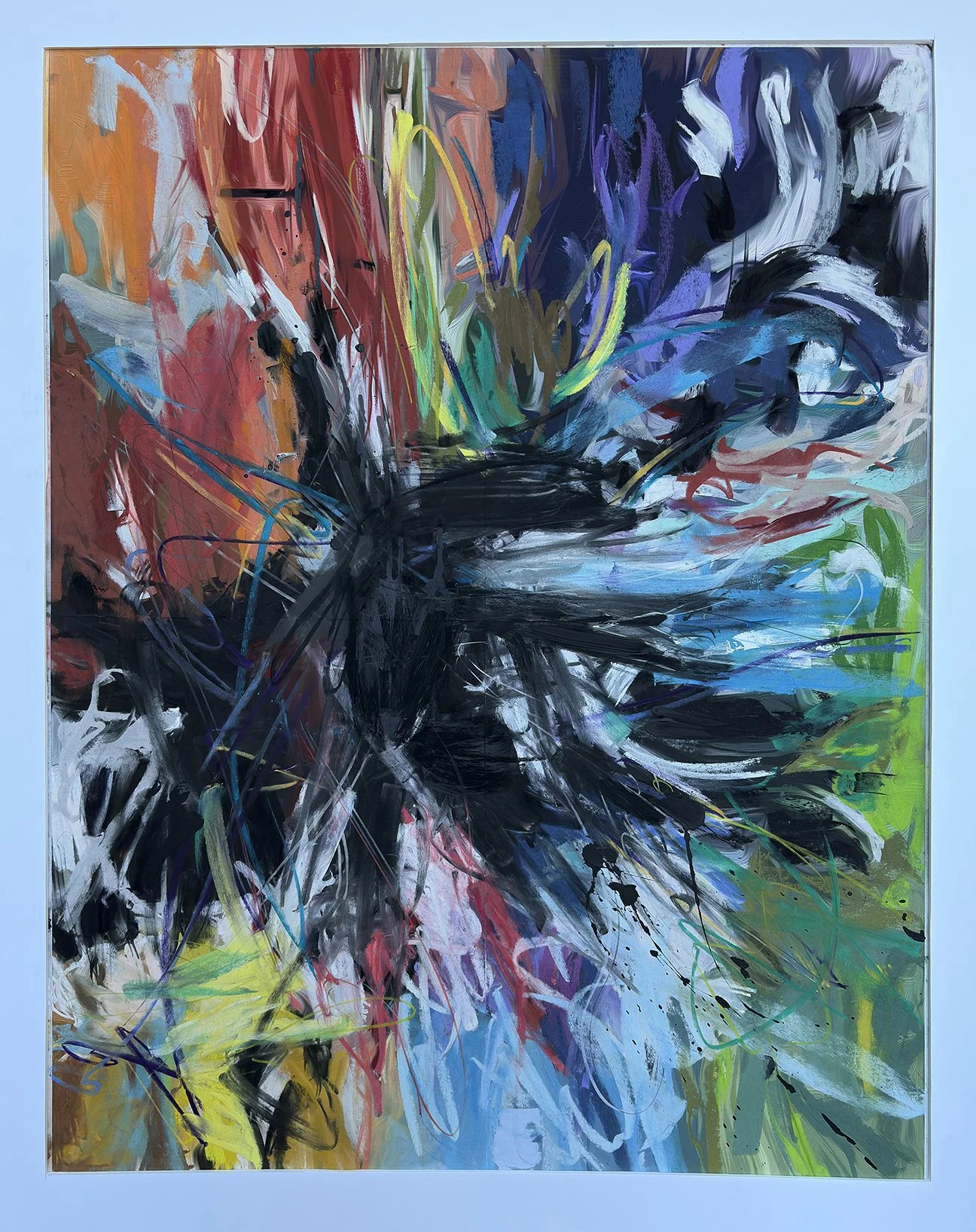  Large pastel on Giclée print, 34¨x 44¨. 