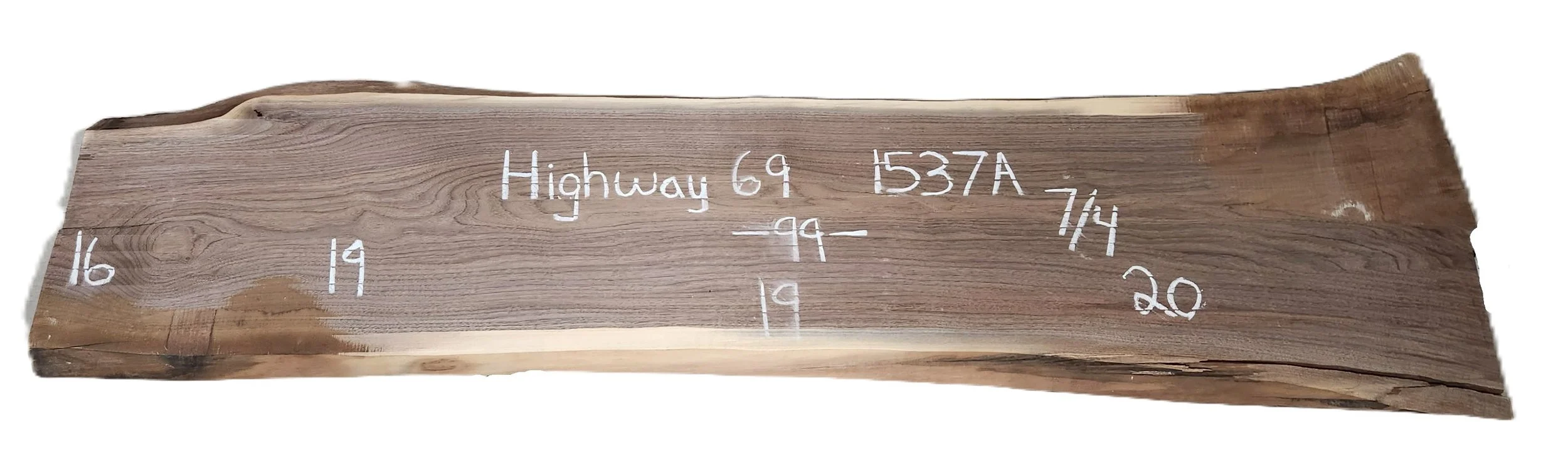 Walnut Slab Highway 69 1537A