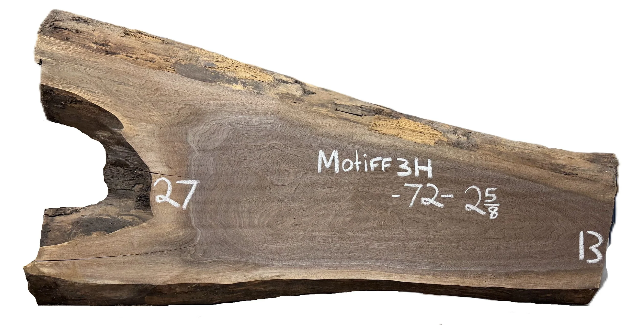 Walnut Slab Motiff 3H