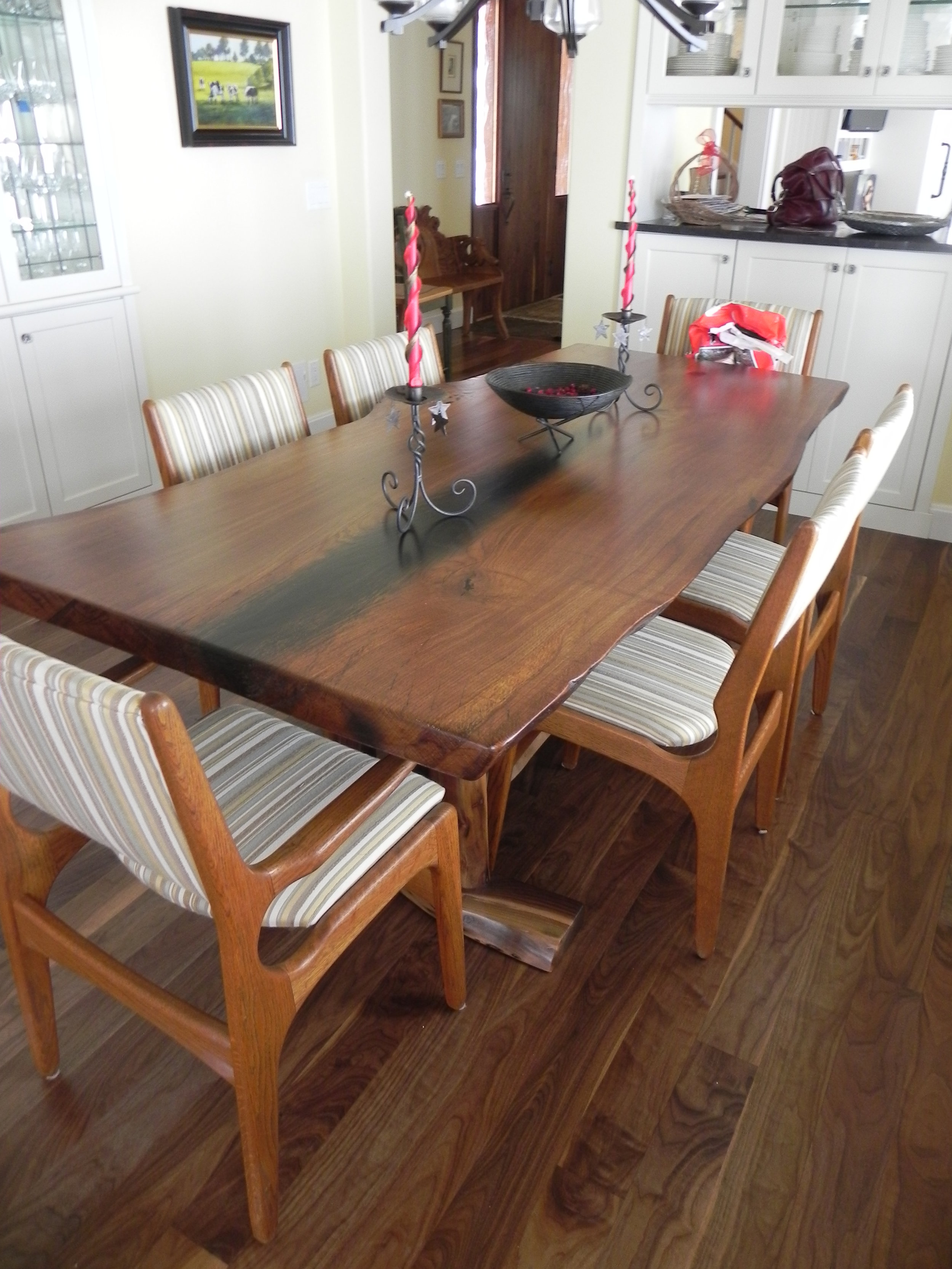 Live Edge White Oak Dining Table