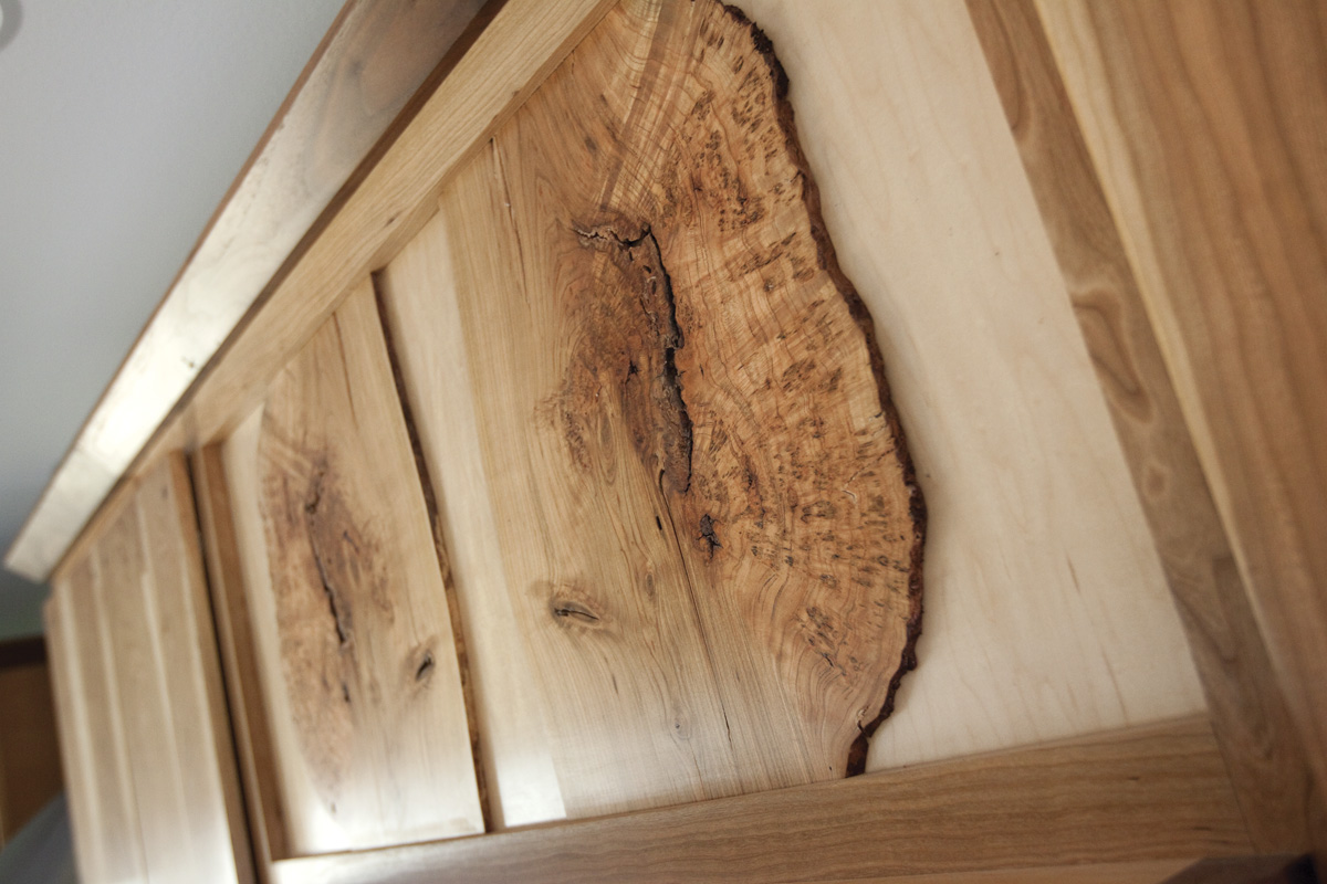 Spalted Maple Burl Door