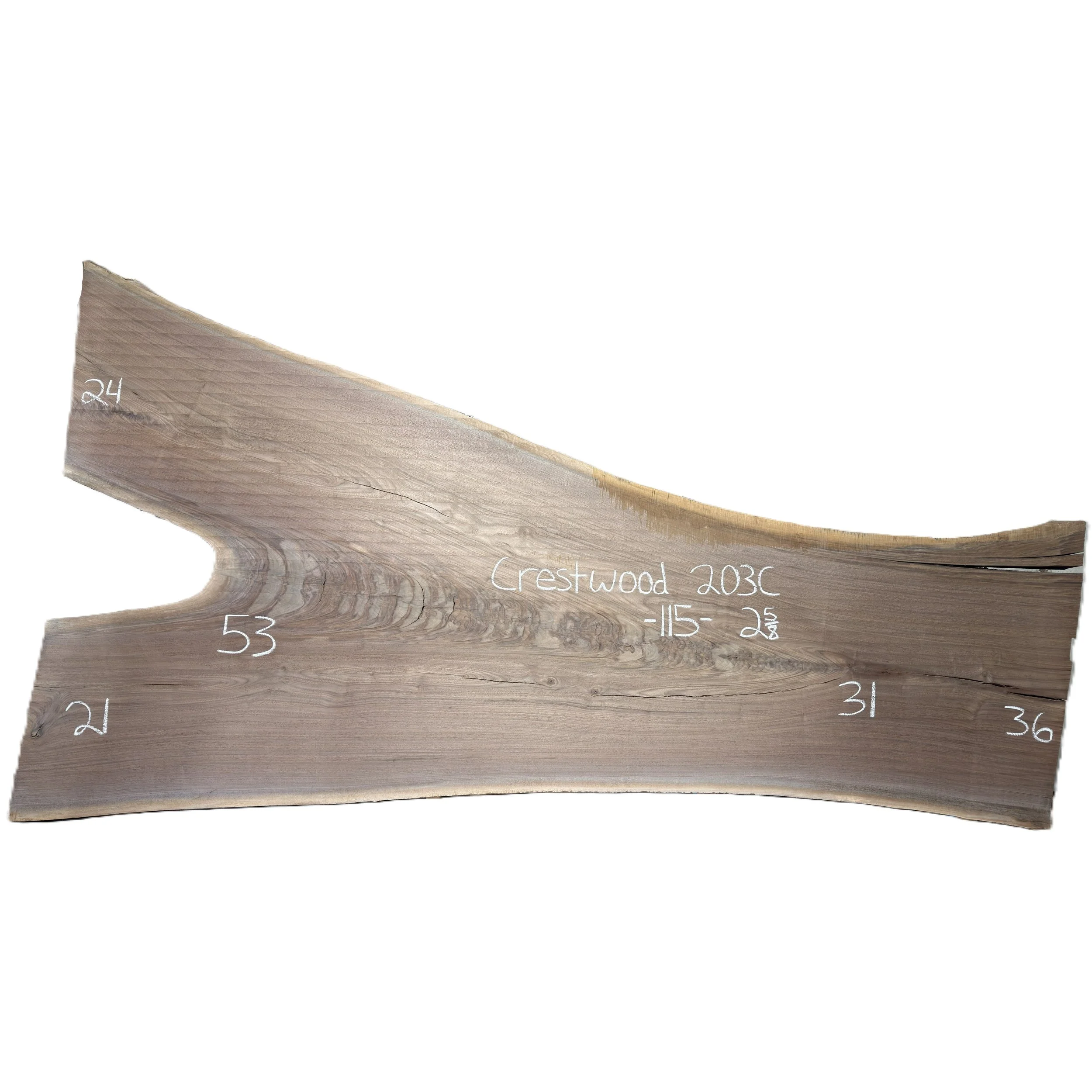 Walnut Slab Crestwood 203C
