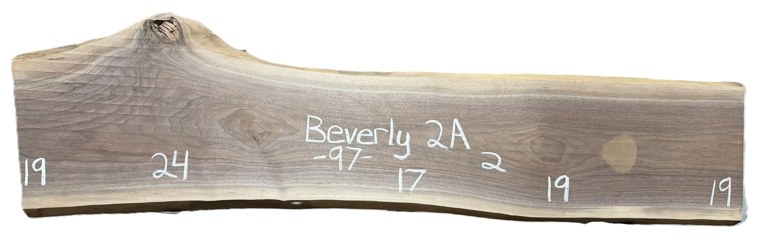 Walnut Slab Beverly 2A
