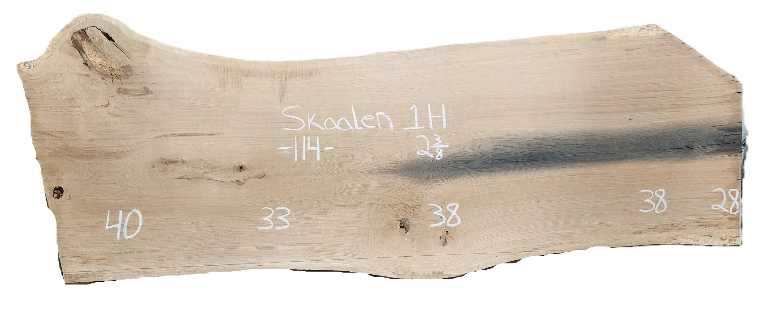 White Oak Slab Skaalen 1H
