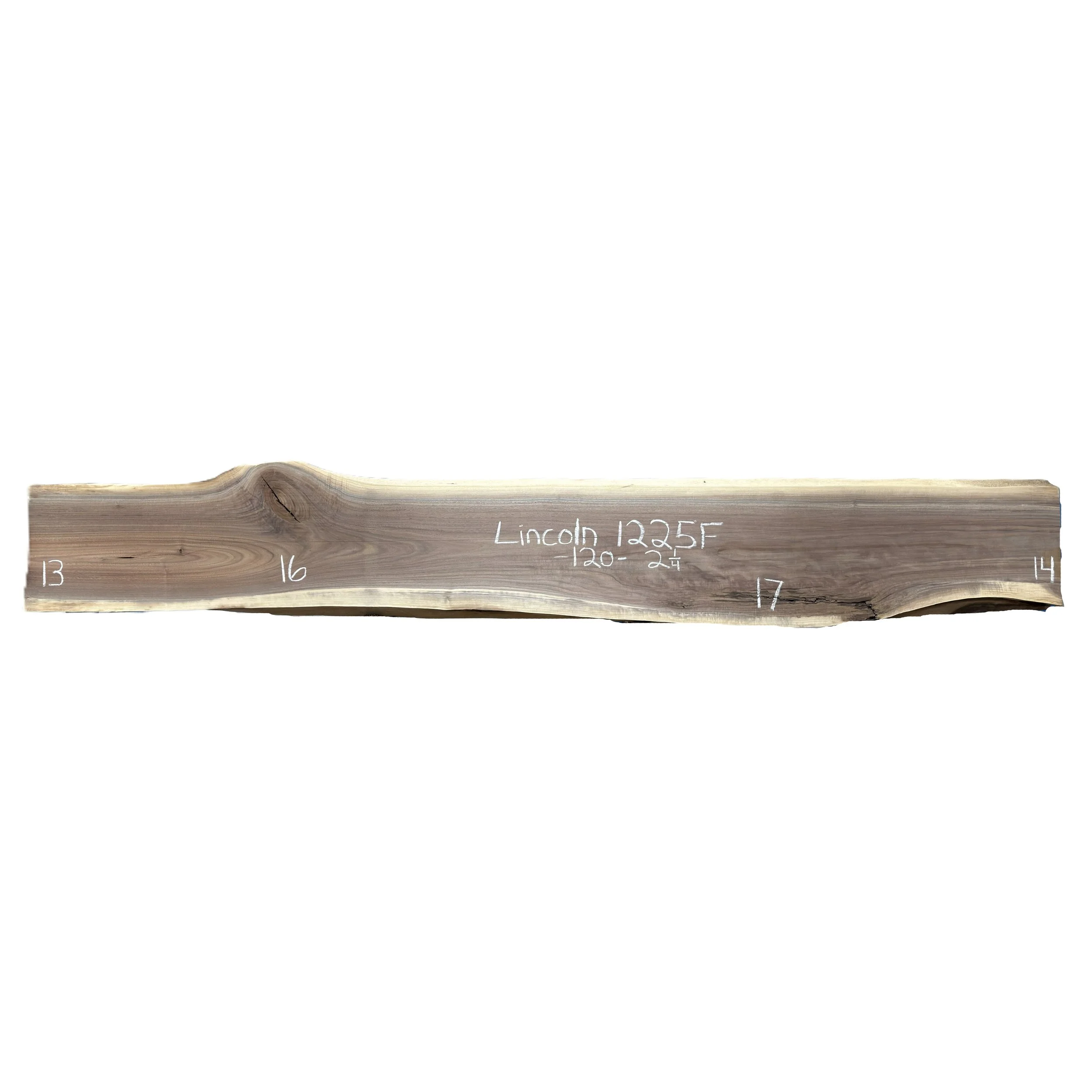 Walnut Slab Lincoln 1225F