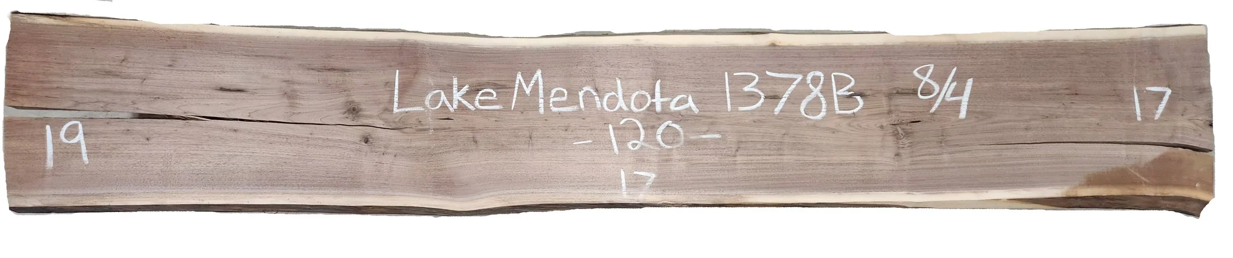 Walnut Slab Lake Mendota 1378B